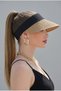 Adjustable Women Straw Tennis Visor Hat Summer Sunshade Foldable - 7