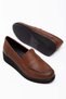 Large Size Women's Wedge Heeled Casual Shoes with Brown Belt Model