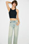 Coralie Women's Soft and Flexible Fabric Halter Neck Fitted Navy Blue Tank Top - 3