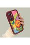 Infinix Hot 20 Compatible Case Camera Protector Claret Red Silicone Couple Phone Case Butterfly Pattern - 2