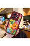 Infinix Hot 40I Compatible Case Camera Protector Claret Red Silicone Couple Phone Case Butterfly Pattern