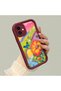 iPhone 12 Compatible Case Camera Protector Burgundy Silicone Couple Phone Case Butterfly Pattern - 2