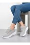 Women's Gray Sneaker Ultra Light Orthopedic Sole Walking Shoes - 2