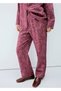Şerit desenli pijama pantolonu