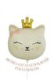 Retro Cream Cat Head Foil Balloon 51 X 54.5 cm Birthday Party Photo Decor