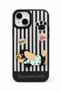 iPhone 13-14 Compatible 3D Dachshund Dog Figure Striped Silicone Phone Case