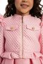 Girl's Evening Dress Gold Piping Brocade Box Pleated Dress and Cylinder Bag Set - Birthday, Party, Wedding, Graduation (3, 4, 5, 6, 7 Years) 35391Pr - 6