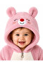 Sweet Teddy Bear Embroidery Patterned Welsoft Baby Romper Hooded Plush Zippered Winter Unisex Baby Romper - 5