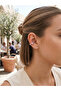 Cartilage Earring, Heart Shaped, Pink Zircon Stone, Silver Color Plated, No Piercing Required Earcuff