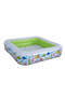 140cm Square Inflatable Kids Pool with Canopy, Multicolour - 5