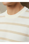 STRIPE KNITTED CREW TEE - 4