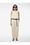 Striped High Waist Pocketed Shalwar Trousers with Belt Detail - 3