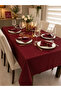 Liquid-Proof Linen Burgundy Tablecloth |   Custom Size |   65% Cotton 35% Polyester |   Oeko-Tex ®   Standard 100