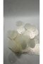 Translucent Veined Marble Pattern Transparent 30 mm Pulsan 1St Quality Pearlescent Guipure Jewelry Fabric Bandana Mesh Beanie Bag Decoration Sequin Plastic Sequin Beads -25 Grams 48-50 Pieces -Color: Transparent Translucent - 3