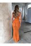 Women's Buckled Long Tulle Dress Pareo - 4