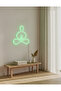Yoga Meditasyon Figürlü LED Neon Duvar Tablosu | Yeşil Aydınlatmalı Modern Dekor | Salon - 2