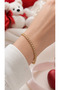Women's Gold Color Zircon Stone Waterway Bracelet – Stainless Steel