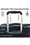 Wheeled Unisex Hard Shell Luggage Trolley Makrolon Lightweight 4 Quiet Double spinner Wheel Suitcase with TSA lock KH53M DAzure Blue - 3