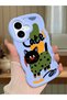 iPhone 17 Compatible Case Camera Protector Blue Silicone Couple Phone Case Cat Pattern