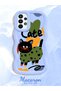 Samsung Galaxy A23 Compatible Case Camera Protector Blue Silicone Couple Phone Case Cat Pattern - 2