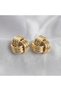 316L Steel Gold Color Spiral Model Women's Earrings Stylish Jewelry - 5
