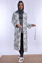 Hijab-Friendly Soft Textured Cotton Robe Maternity Pajama Set Effortt - Smoked - 8
