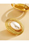 Women Gold Pearl Earrings - 3