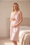 Women's New Season Maternity Nightgown Set with Powder Lace and Breastfeeding Features - 4