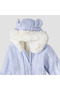 Textured Hooded Sleepsuit with Long Sleeves - 4