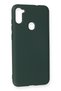 Ilkestor Galaxy A11 Case Nano Inside Velvet Silicone - (172107) Dark Green - 2