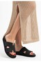 Polte Black Suede Daily Light Summer Slippers