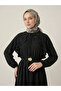 Ruffle Detail Dress-Black - 2