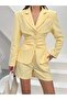 BLUSH STRİPE BLAZER ŞORT TAKIM - 2