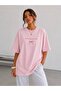 Pink Oversize Fit Cotton Im Literally Printed Relaxed Cut Unisex T-Shirt