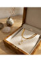 Gold Color Italian Model Chain Long Link Model Steel Necklace - 4
