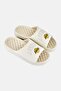 Men Los Angeles Lakers Tonal Pop Slip On Slides, Off White - 2