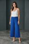 WOMEN STRETCH PLAZO ,WIDE BOTTOM PANT [SL124] (UAE/KSA, Alpha, M, L, Regular, Regular, blue) - 3