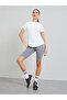 White Back V Shape Mesh Insert And Reflective Stripe Top - 2