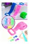 Double-Sided Silicone Bath Scrubber Green – Flexible Body Cleansing and Massage Band, Back Scrubber - 2