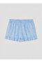 Ozmarka New Season Blue Patterned Women's Shorts Pajama Set - 8