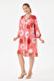 Mercan Italian Plus Size Floral Patterned Tunic Shirt Dress 42 - 46 Size - 2