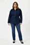 Women's Jean Jacket 9856 Navy Blue - 5