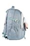 Relaxion 2462 Children's Burgundy Plush Functional School Bag with Keychain - 4