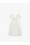 Straps Sweetheart Neckline Sleeveless Satin Mini Bridal Dress - 6