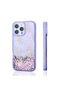 iPhone 16 Pro Max Case Butterfly Pattern Glittery Liquid Camera Raised Silicone Case - 5
