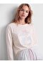 Crew Neck Printed Women's Pajama Set (W6) - 2