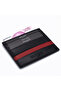 Black-Red Unisex Leather Card Holder 0244Şy1Z - 3