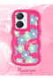 Vivo Y27 Compatible Case Camera Protector Red Silicone Couple Phone Case Flower Pattern - 2