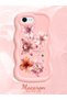 iPhone Se 2020 Compatible Case Camera Protector Pink Silicone Couple Phone Case Floral Pattern - 2