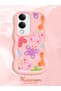 Vivo Y04S Compatible Case Camera Protector Pink Silicone Couple Phone Case Butterfly Pattern - 2